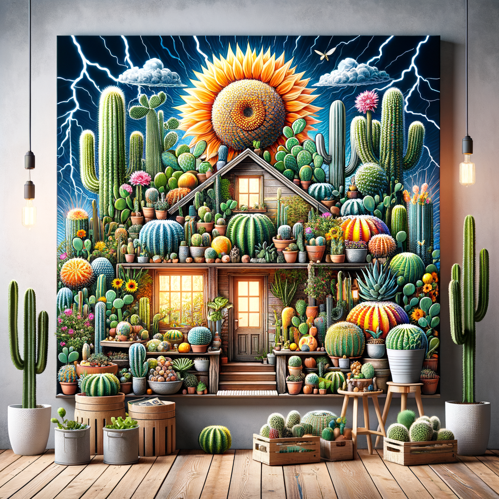 Indoor gardening setup featuring various types of edible cacti grown at home, highlighting cactus care and the beauty of homegrown cacti as indoor edible plants.