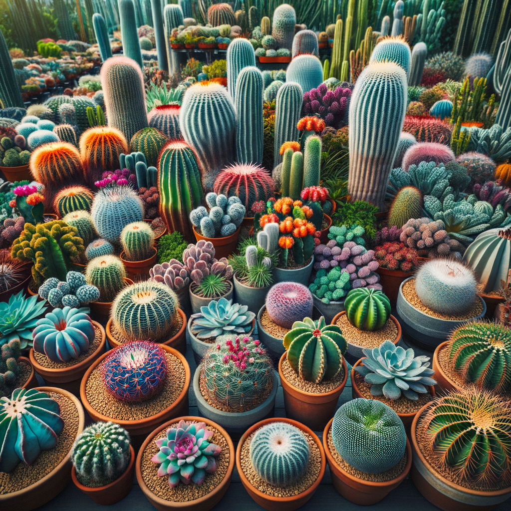 Vibrant cacti garden design showcasing best plants for cacti, succulent companion plants, and other desert garden plants for companion planting, providing gardening with cacti ideas.